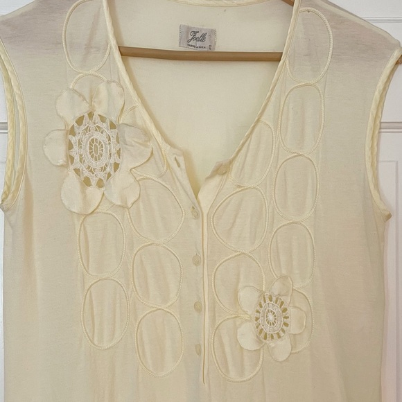 Vintage Gruppo La Perla Nightgown Butter Yellow Womens Medium Dress Floral - Picture 2 of 5